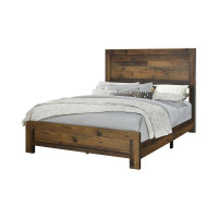 Coaster Furniture 223141KE Sidney Eastern King Panel Bed Rustic Pine